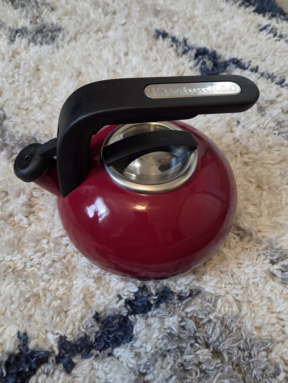 KitchenAid EMPIRE RED 2QT Whistling Tea Kettle STEEL STOVETOP